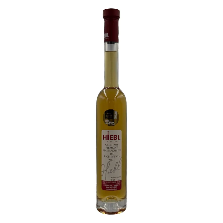 Flasche Hiebl Haselnussgeist Piemont im Eichenfass